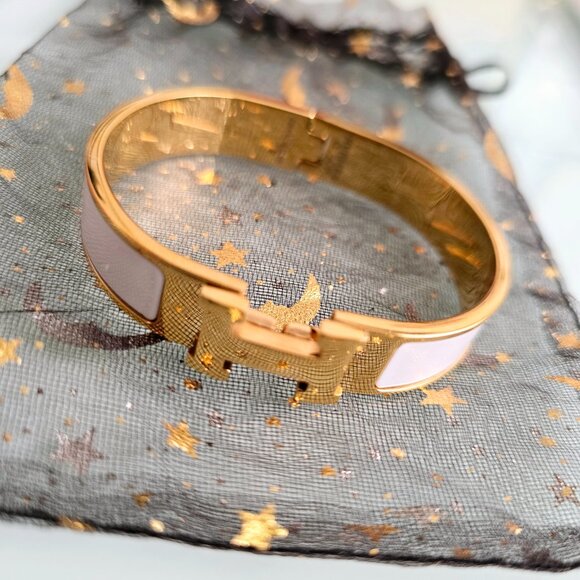 Letter H Fashion Bangle - Picture 2 of 5